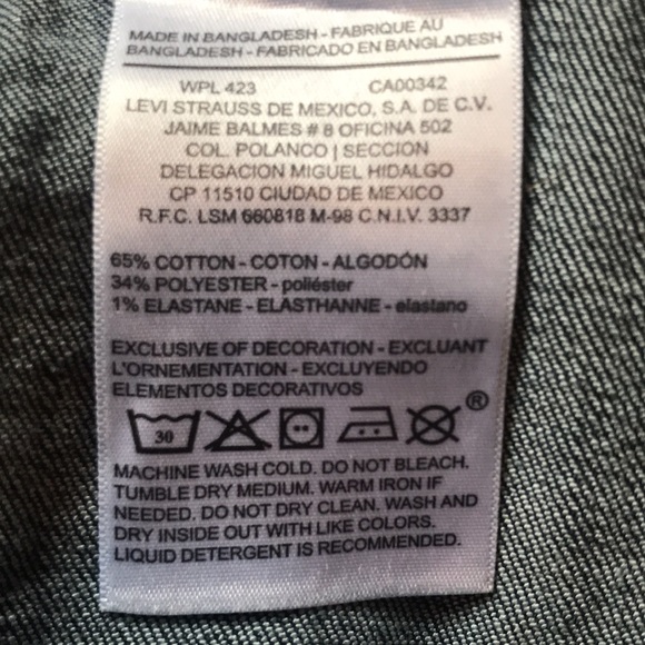 LEVI STRAUSS Signature Stretch Denim/Jean Jacket Medium Wash - Picture 7 of 8